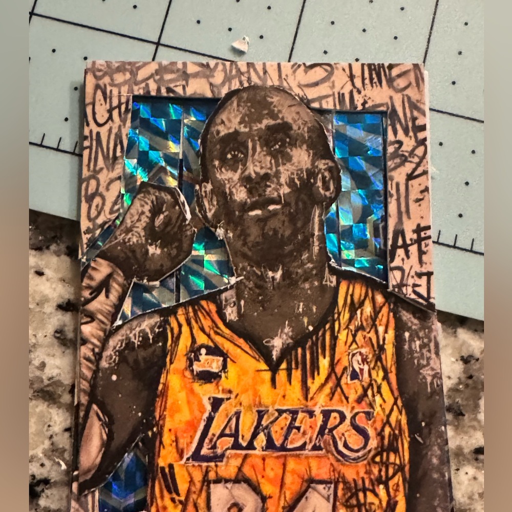 Kobe Bryant, He Owns the Streets of Mamba. Blue fractile custom 1/1.